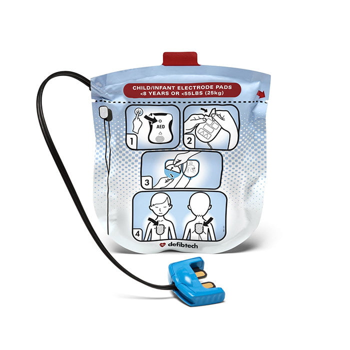 Defibtech Lifeline VIEW/ECG/PRO AED Pediatric Electrode Pads (DDP-2002)