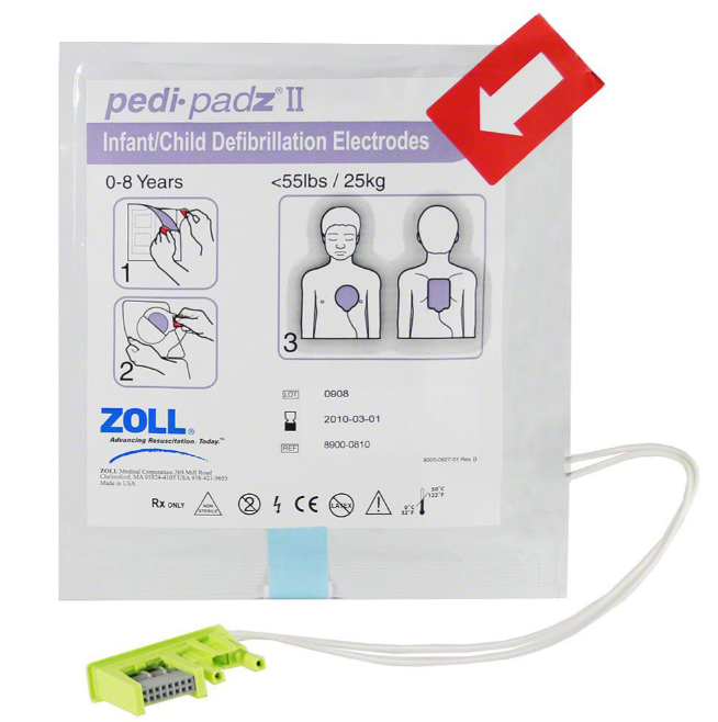 Zoll AED Plus Pediatric Electrode Pads: Pedi-padz® (8900-0810-01)