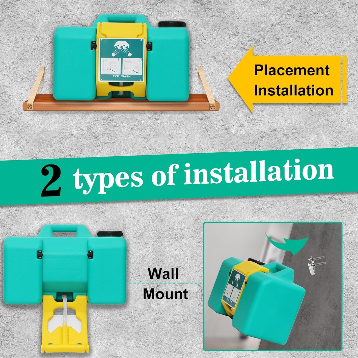 Portable Eyewash Station - 9 Gallon