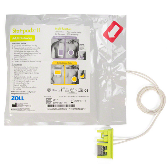 Zoll Adult CPR-Stat-Padz Electrode Pad Set for AED Plus and AED Pro (8900-0402)