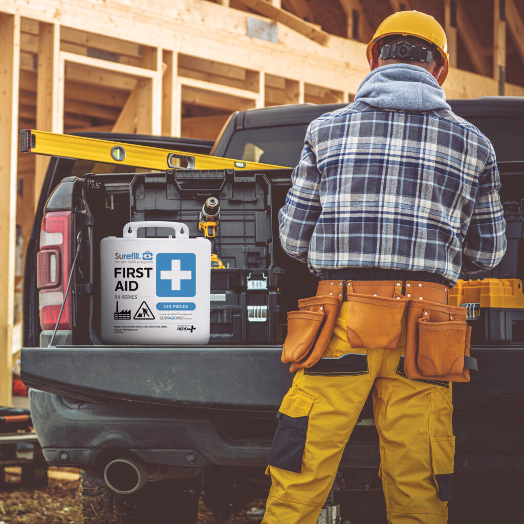 Surefill 50 ANSI A First Aid Kit – Weatherproof Case