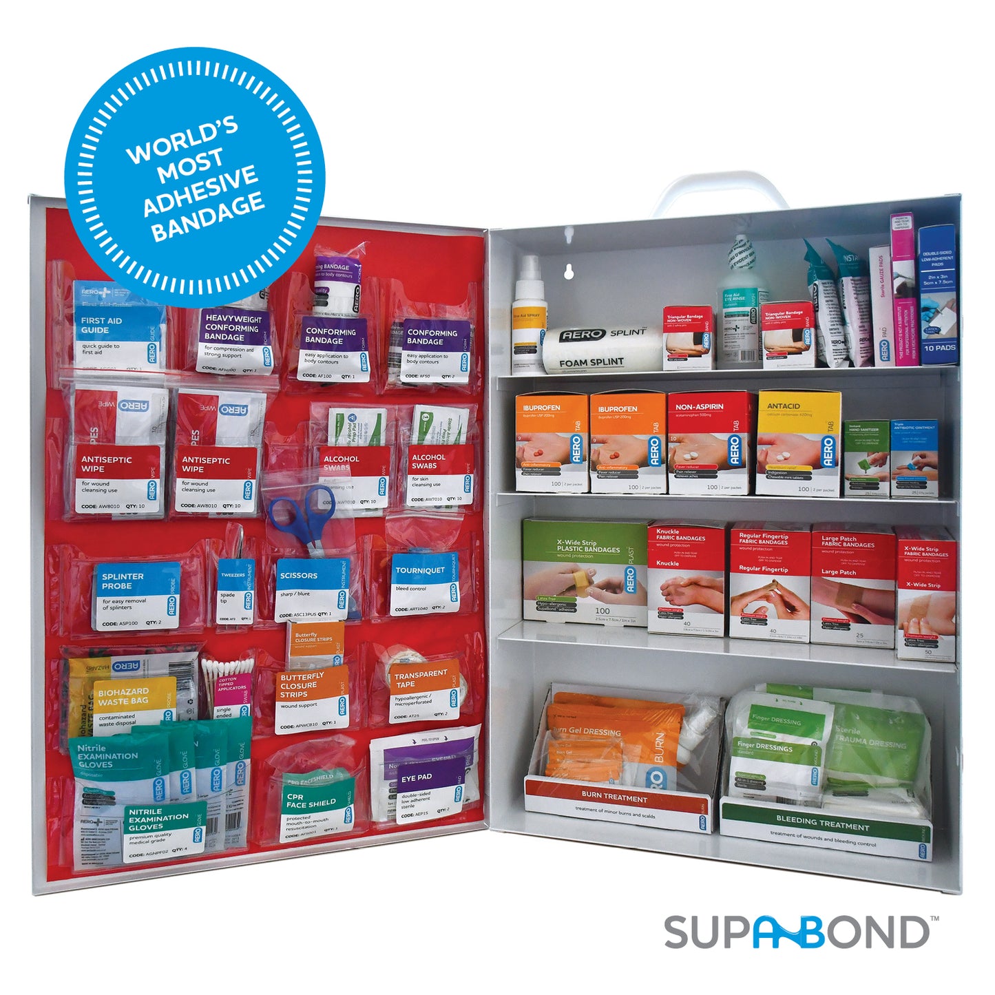 Surefill™ 4 Shelf Metal Cabinet 150 Series Class B (w/ Meds)