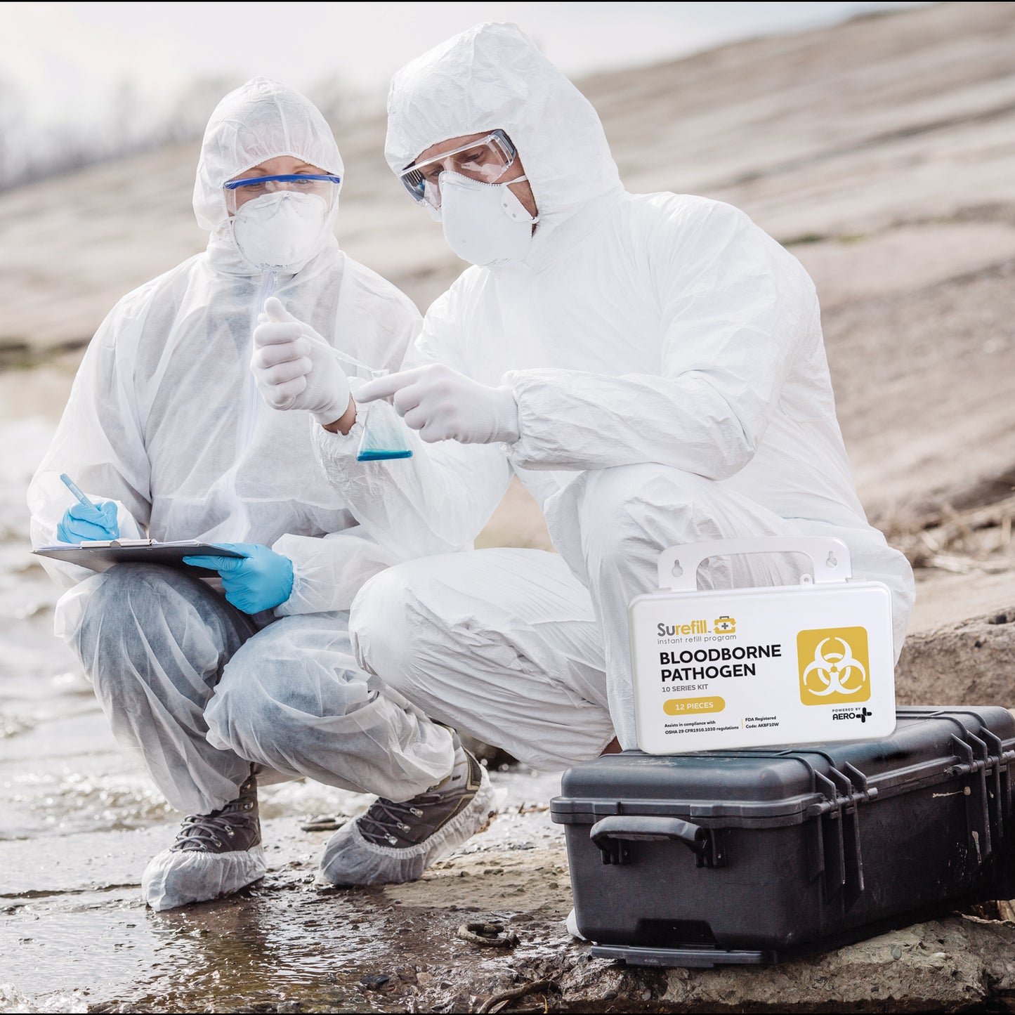 Surefill Bloodborne Pathogen 10 Series Kit OSHA compliant