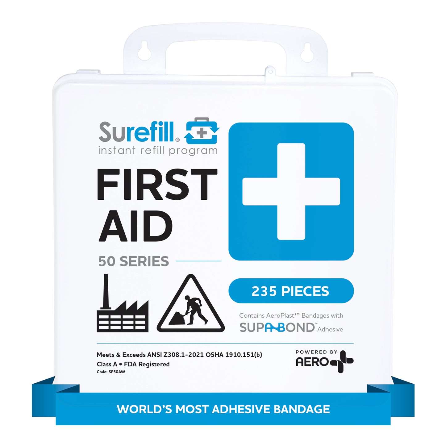 Surefill 50 ANSI A First Aid Kit – Weatherproof Case