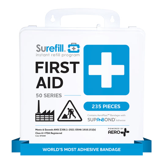 Surefill 50 ANSI A First Aid Kit – Weatherproof Case