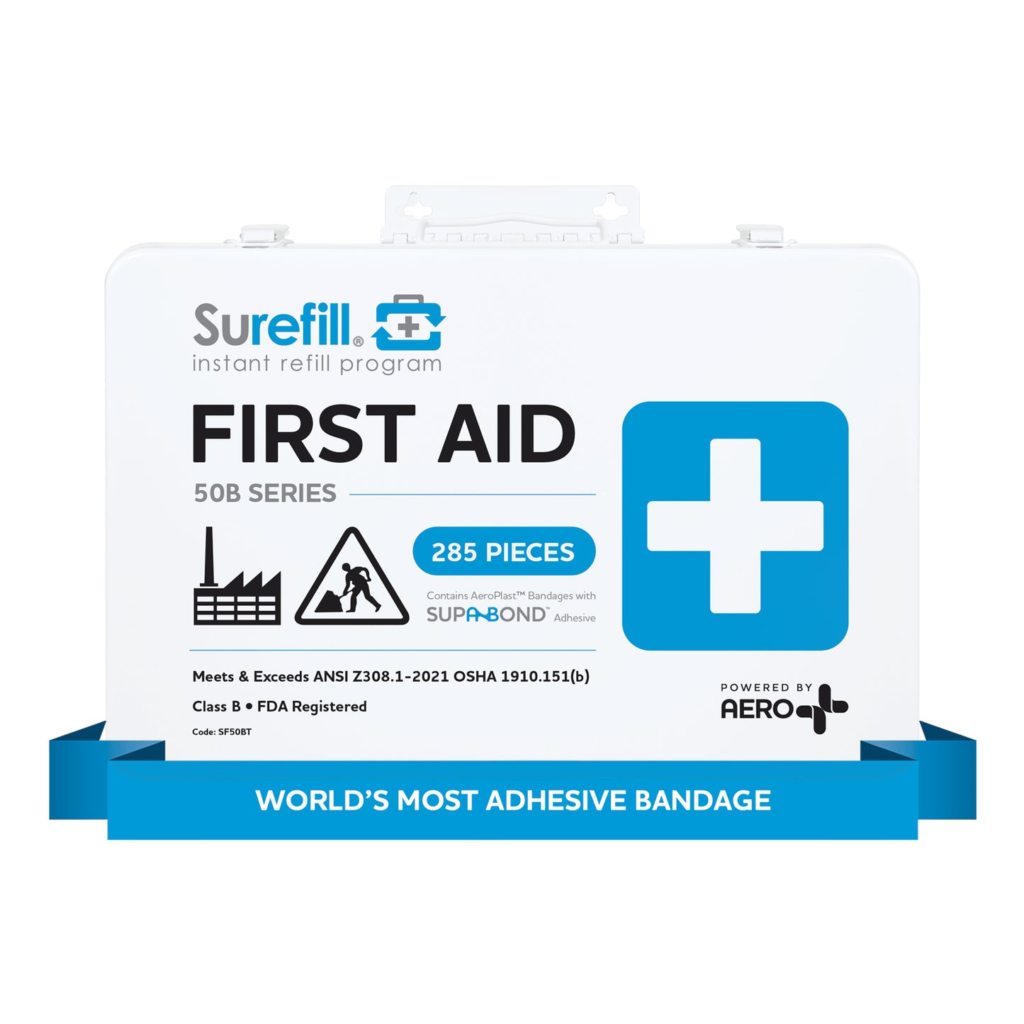 Surefill® 50B Series ANSI B First Aid Kit – Metal Case