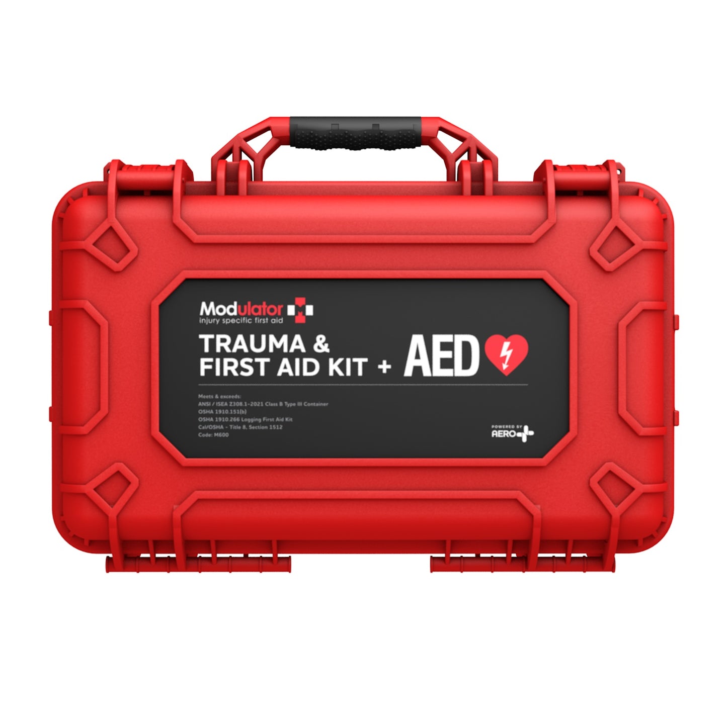 Modulator Trauma Kit with Heartsine 450P AED & Bleed Control – XL Rugged Hard Case